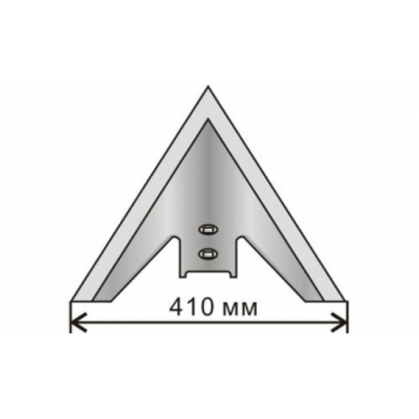 Лапа культиваторная 410 мм Наплавленная КПЭ-3,8, КТП